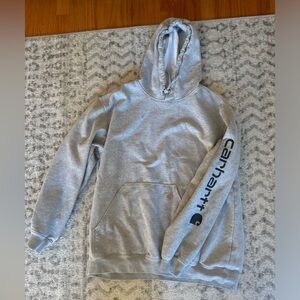 CARHARTT LOOSE FIT MIDWEIGHT LOGO SLEEVE GRAPHIC HOODIE